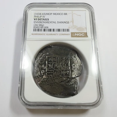 1634 1665 MOP NGC VF Details - Mexico Silver 8 Reales 8R Coin #55944A - Image 1 of 4
