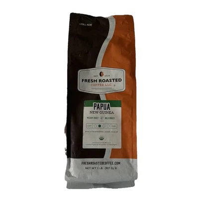 Café orgánico de grano entero de Papúa Nueva Guinea 2 lb - origen único Foto 1 de 2