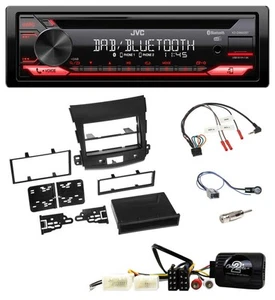 JVC CD DAB USB Bluetooth Lenkrad Autoradio für Mitsubishi Outlander 2007-2010 - Bild 1 von 10