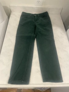 H&M BOYS Hunter Green SLIM FIT CORDUROY PANTS SIZE 6X EUC - Picture 1 of 6