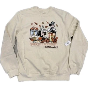 NWT!! Disney World 2025 Halloween Pumpkin Spice & Everything Nice Sweatshirt | M - Picture 1 of 5