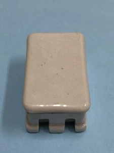 Tabacchiera Antica Originale In Ceramica D’epoca Vintage Elettrica Bipolare - Foto 1 di 1