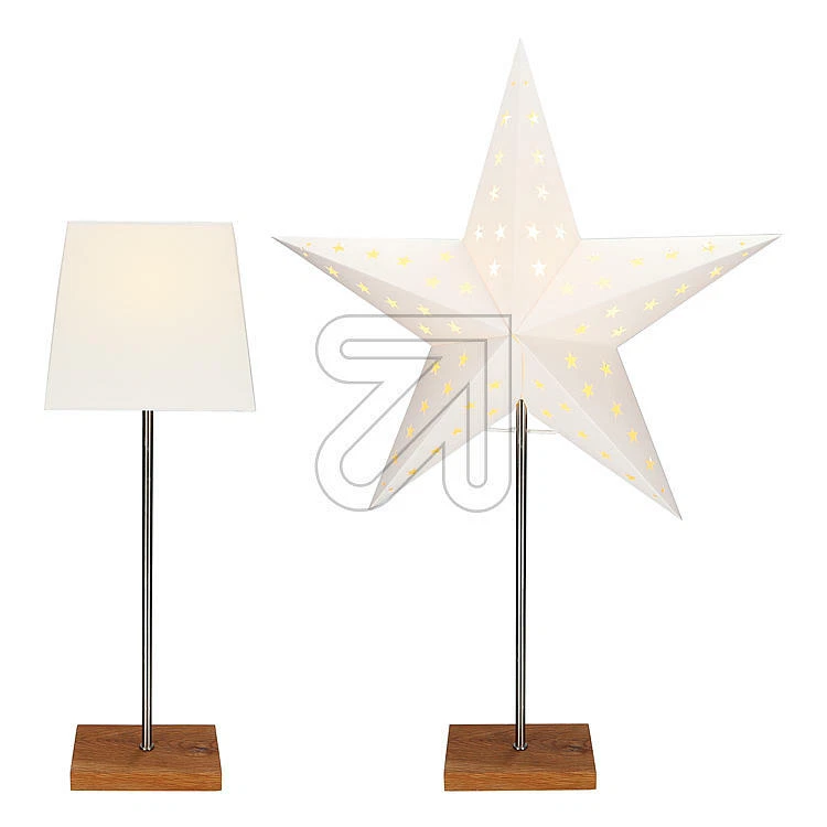 Kombi-Leuchte Avec Wechselschirm Et Étoile en Papier Lampe Décoration Lumière - Photo 1/1