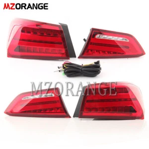 Set Red LED Tail Lights Assembly For Chevrolet Malibu 2016-2019 Rear Brake Lamps - Picture 1 of 12