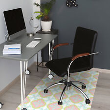 Spanish Tile Large Chair Mat Pad Floor Carpet Protector Under Desk Decor 120x90