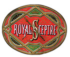 1870S-80S Royal Sceptre Tobacco Cigar Box Label Geo S. Harris Original 7H