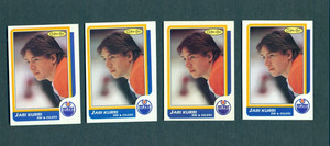 1986-87 O-Pee-Chee #108 Jari Kurri 4 card lot NM-MT Edmonton Oilers