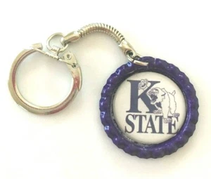 Kansas State Wildcats Llavero Tapa Botella en Llavero Tono Plateado - Imagen 1 de 1