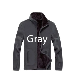 Men Winterwear Jacket Coat Thicken Warm Outdoor Zipper Choker Black Long Sleeve - Picture 1 of 17