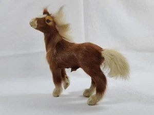 Horse Statue Figure 5" 🔥Brown White Fur  -  Lifelike Farm Animal - Picture 1 of 13