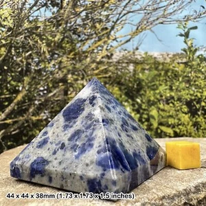 Sodalite Open Mind Large Pyramid - Spiritual Healing Crystal, Authentic - Picture 1 of 1