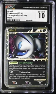 Absol Prime 91/102 Triumphant Holo Rare CGC 10 GEM MINT Pokemon Card - Picture 1 of 2