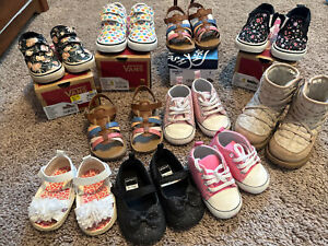 Pre Owned Girls Toddler Shoes Size 0-7t