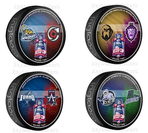 PAQUETE DE DISCO DE HOCKEY 2023 ECHL Kelly Cup Playoffs ronda dos duelos 4 - nuevo - Imagen 1 de 6