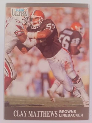 1991 Fleer Ultra Football #31 Clay Matthews - Image 1 of 3