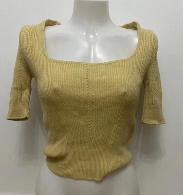 Cream Yellow Sweater Size 8 Top - Image 1 of 3