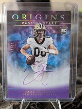 2023 Origins Passing Stars Jake Haener Auto /17 ON CARD AUTO PURPLE INK