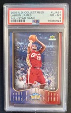2005 Upper Deck Collectibles All-Star Game Lebron James #LJAS1, #'d/3000 PSA 8