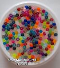Frosted Round Glass Beads - Choice Of Colours, Sizes 4mm 6mm 8mm 10mm