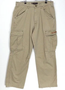 Polo Jeans Co Ralph Lauren Cargo Beige Pants Mens 30x30 Relaxed Freighter *READ* - Picture 1 of 18