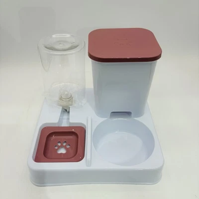 Alimentador automático para animais de estimação e dispensador de água – tigela de grande capacidade para gatos e cachorros - Imagem 1 de 4