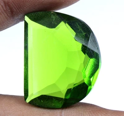 Olivgrün Peridot 38.05 CT Schickes Schnitt Edelstein Zertifiziert T8805 Jubiläum - Bild 1 von 4