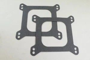 2pc Holley AFB Edelbrock 4 Brl. Carburetor Open Base Gasket Chevy Ford Mopar - Picture 1 of 2