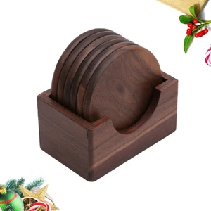 6 Stück/Set Holz Untersetzer Platzmatten für Tisch Tasse Isolierung Pad - Bild 1 von 11