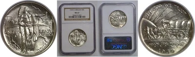 1939-D Oregon Trail Commemorative Half Dollar   NGC MS-67 - Image 1 of 3