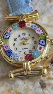 Le Muttine Veneziane Murano Quarz Damenuhr Vintage 80er Jahre Klassiker - Bild 1 von 4