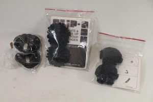 decorazione scarpe 3 paia mini tacco alto decorazione scarpe vesti le tue scarpe! clip on (nero) - Foto 1 di 12