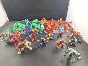 30 Marvel Super Hero Squad Figures Lot Tony Stark Hulk Fiery Wolverine +++ *5FB - Picture 1 of 13