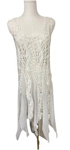 Joseph Ribkoff White Coverup Dress Size Sz Small Crochet Top. C9 - Picture 1 of 6