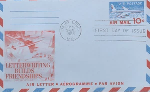Aerograma primer día 1958 - Scott # UC32 - Fleetwood Cachet - Imagen 1 de 1