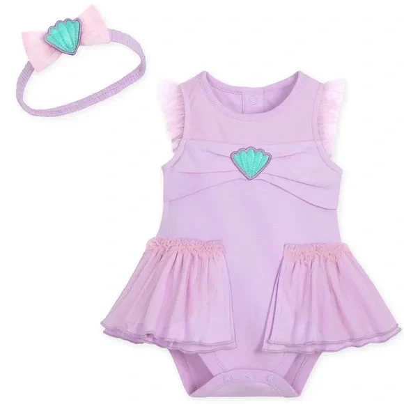 NUEVO CON ETIQUETAS Disney Store Ariel Bebé Body Disfraz Diadema La Sirenita Talla 3-6M Foto 1 de 1