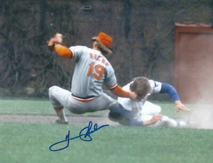 Autographed 8x10 TOMMY HELMS Houston Astros photo w/ Show Ticket - Bild 1 von 1