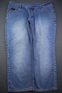 Dólar vintage para mujer Fubu Capri bordado de altura media talla 13/14 (35x24) - Imagen 1 de 11