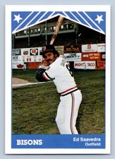 Ed Saavedra 1983 TCMA Buffalo Bisons