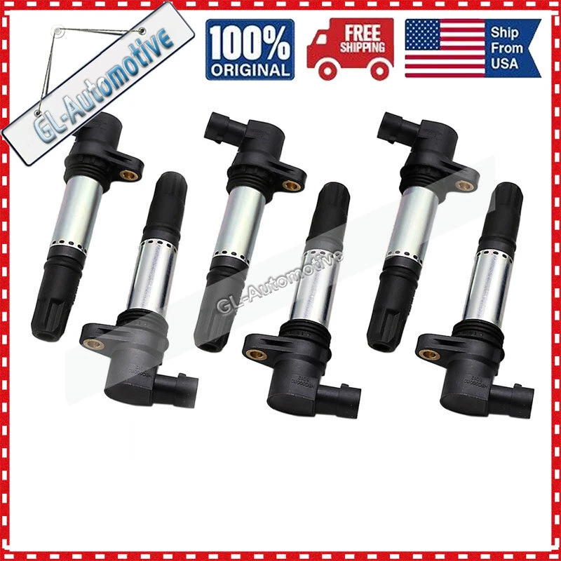 Conjunto (6) Pacote de Bobina de Ignição para 2003-2005 Land Rover Freelander 2.5L NEC000110L - Imagem 1 de 4