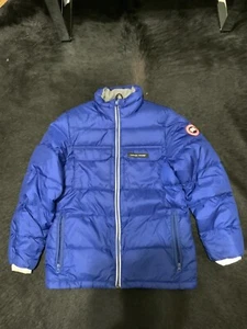 Canada Goose Jacket Puffer Down Size Youth L (14-16) Blue - Picture 1 of 8