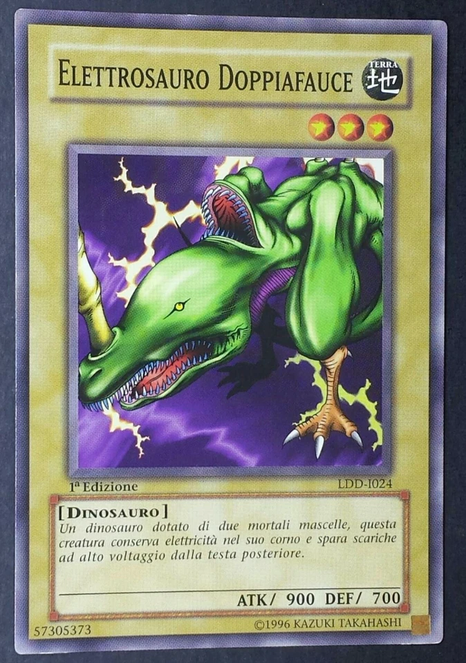 ELETTROSAURO DOPPIAFAUCE  Comune in Italiano 1^ EDIZIONE LDD-I024 YUGIOH - Immagine 1 di 1
