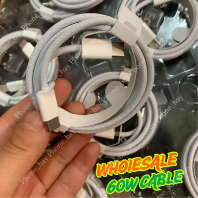 Lote de cable cargador rápido USB-C a USB-C cable tipo C para iPhone 16 15 Pro Samsung Foto 1 de 4