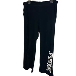Pantalones deportivos Victoria's Secret ROSA para mujer S Bootcut negro blanco logotipo Y2K salón - Imagen 1 de 6