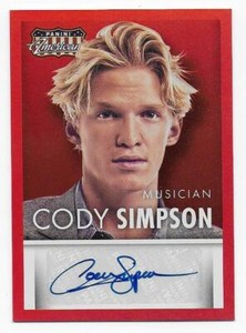 CODY SIMPSON 2015 Panini Americana RED Signatures AUTOGRAPH