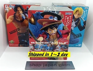 One Piece LUFFY ACE SABO Mania Produce Special Figure 3 Set BANPRESTO Japan - Picture 1 of 14