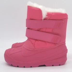 Cat & Jack Toddler Girls Fuchsia Pink Lev Faux Fur Insulted Winter Snow Boots - Picture 1 of 6