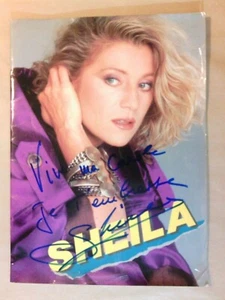 Rare - Programme Tour Of Sheila With Signed/Large Format 40 X 25 CMS - Picture 1 of 3