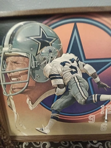 Vintage Wall Clock Bob Lilly Tony Dorsett  1979 Cover