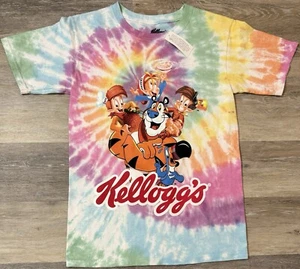 Kelloggs Promo Tie Dye Shirt Small NWT Toucan Sam TONY THE TIGER Rice Krispies - Picture 1 of 3