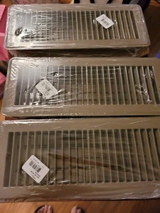 6 pcs 4 x 12'' Floor Vent Covers Floor Registers Metal Heat Vent Covers - Picture 1 of 6